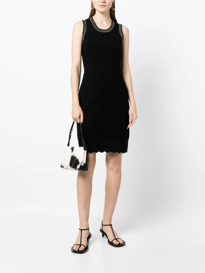 Sleeveless Lurex Mini Dress