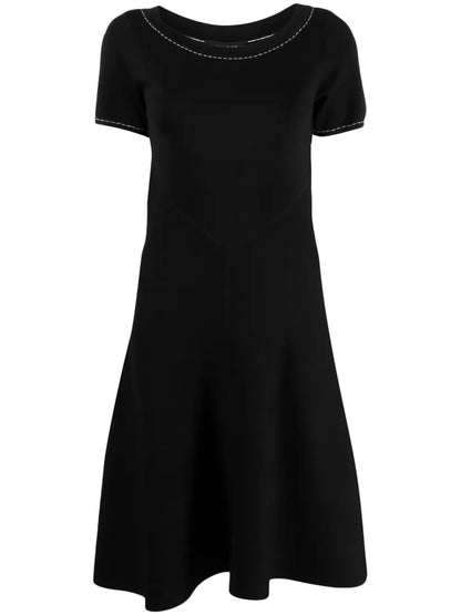 Short-Sleeve Midi Dress