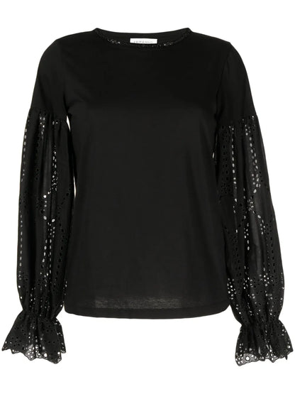 Lace-Detail Blouse