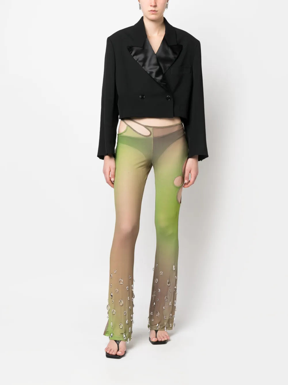 Sita Crystal-Drop Tulle Trousers