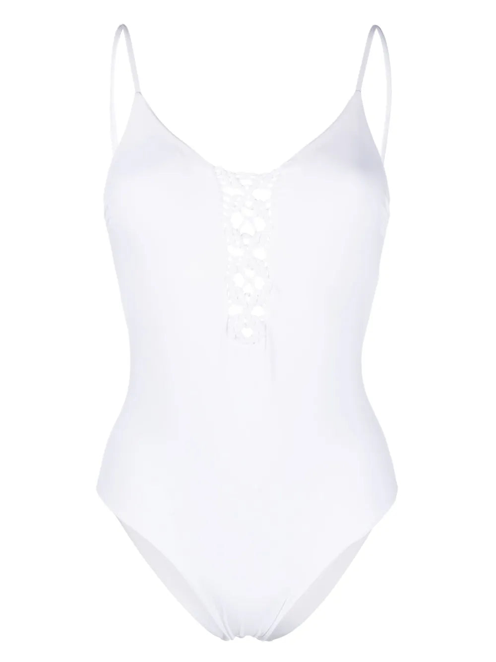 Braided-Detail Cut-Out Swimsuit