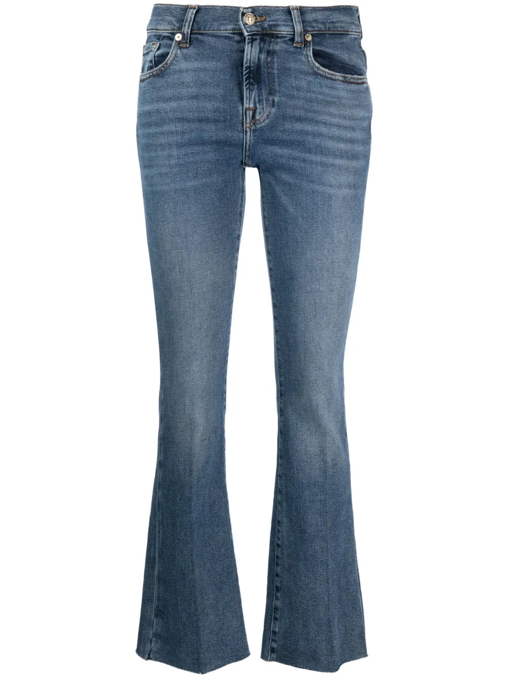 Logo-Patch Bootcut Jeans
