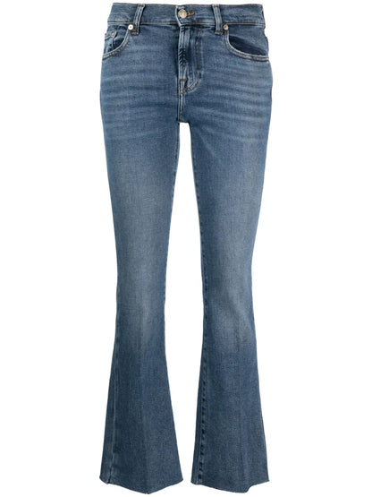 Logo-Patch Bootcut Jeans