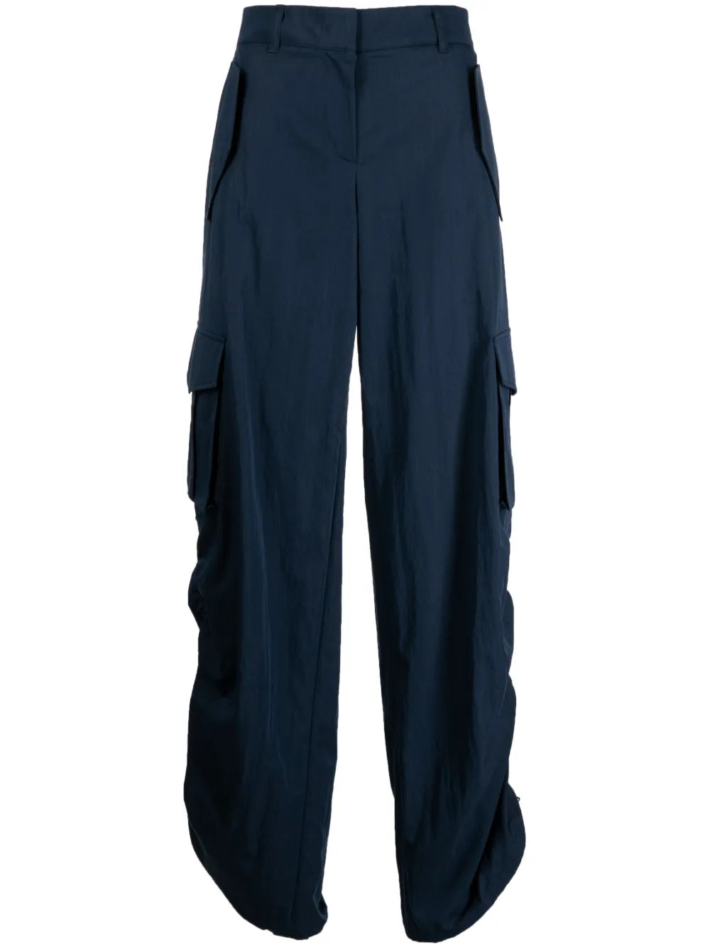 Drawstring Wide-Leg Trousers