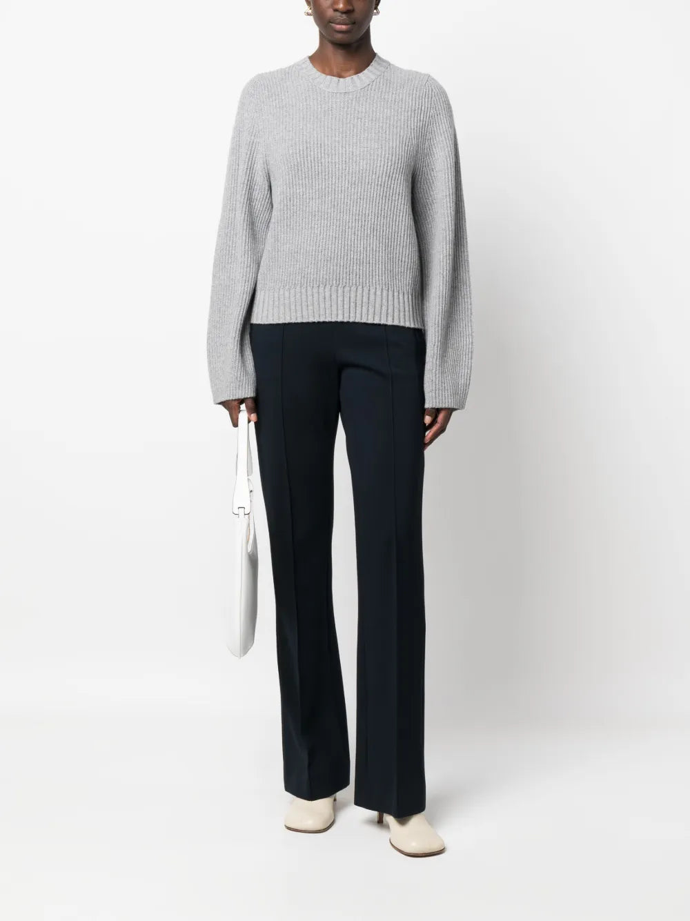 Ribbed-Knit Sweatshirt