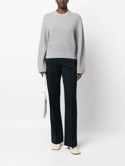 Ribbed-Knit Sweatshirt