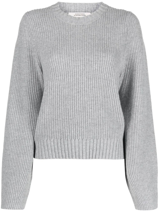 Ribbed-Knit Sweatshirt