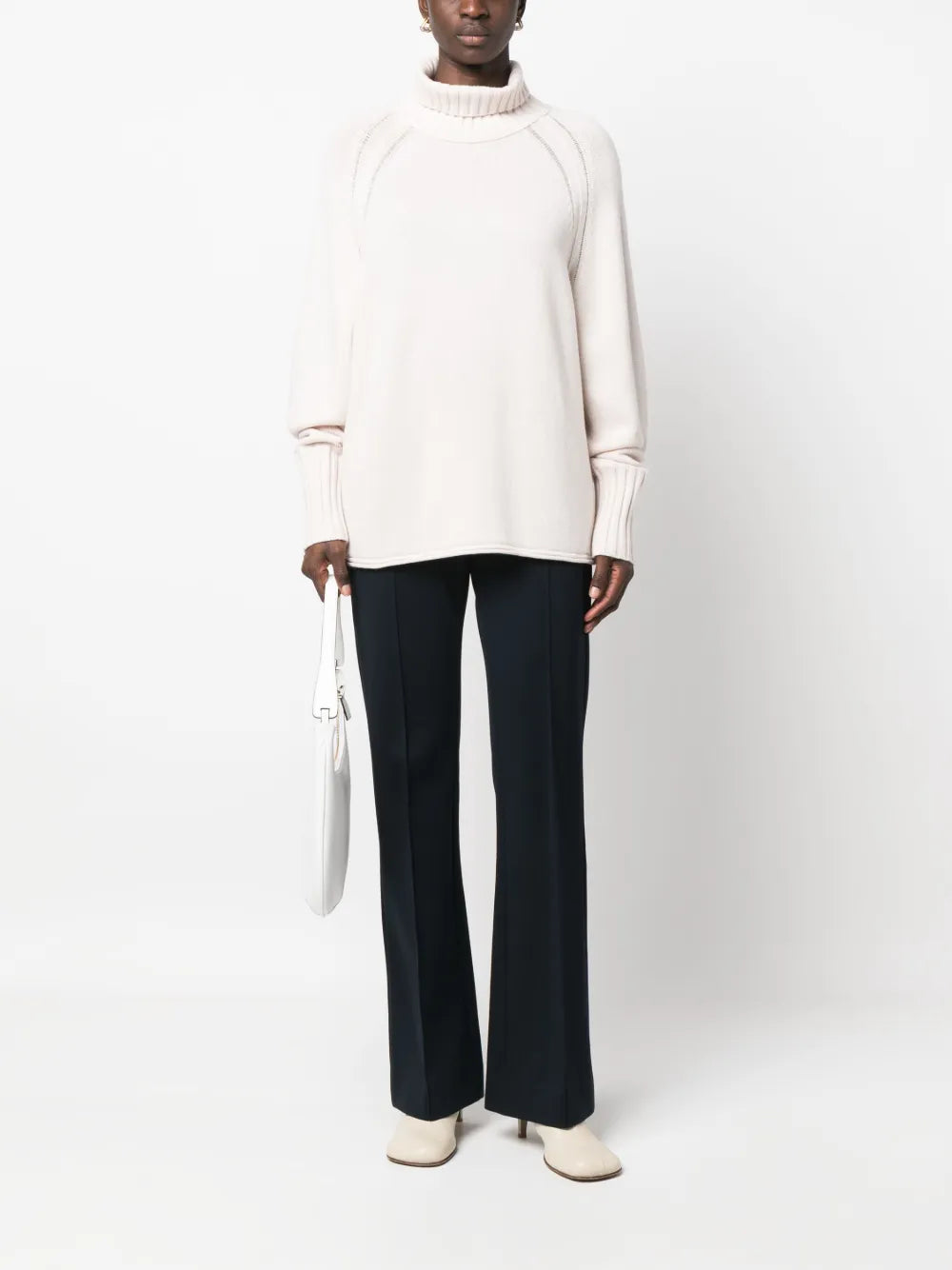 Roll-Neck Wool-Cashmere Jumper