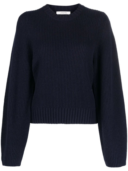 Ribbed-Knit Sweatshirt