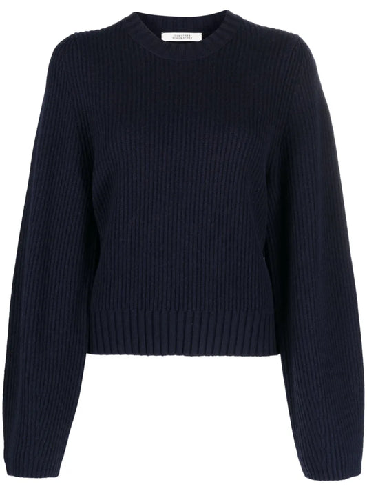 Ribbed-Knit Sweatshirt