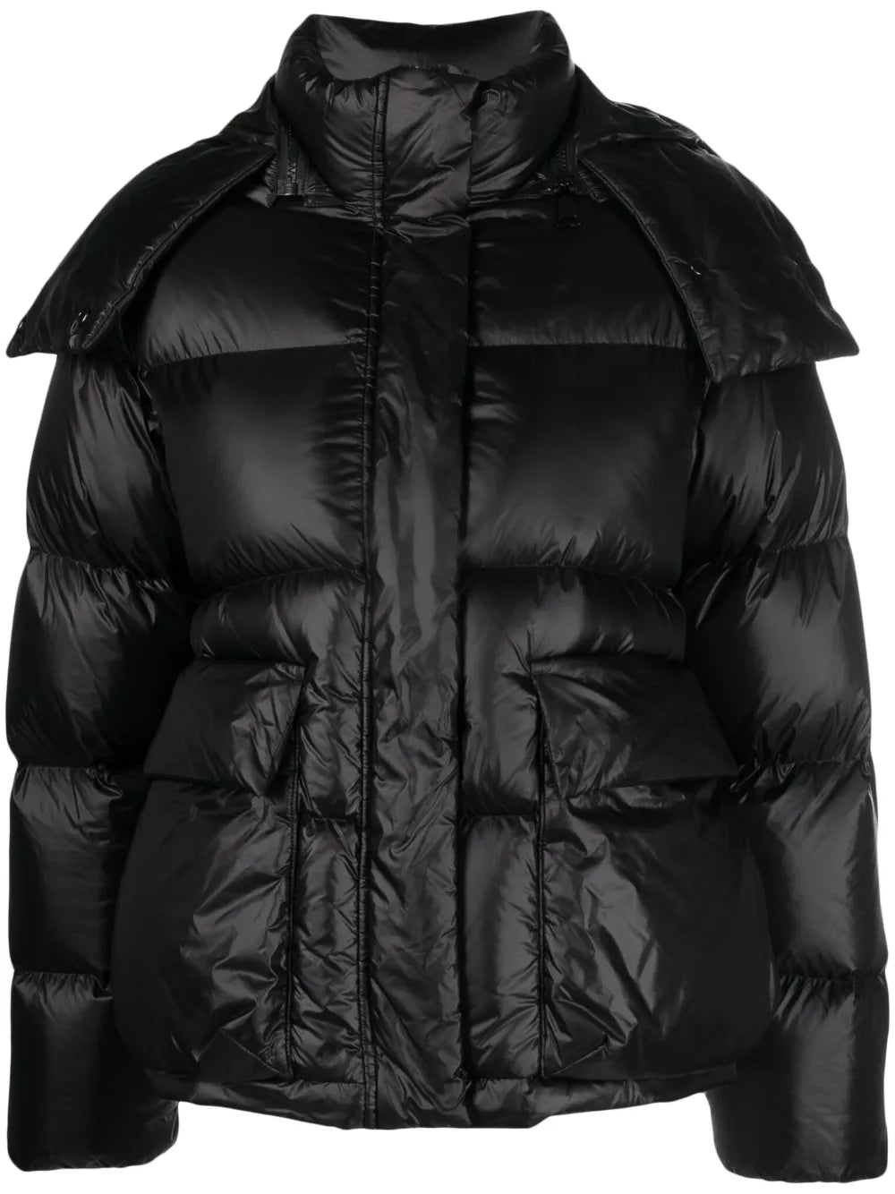 Padded Quilted Hooded Jacket