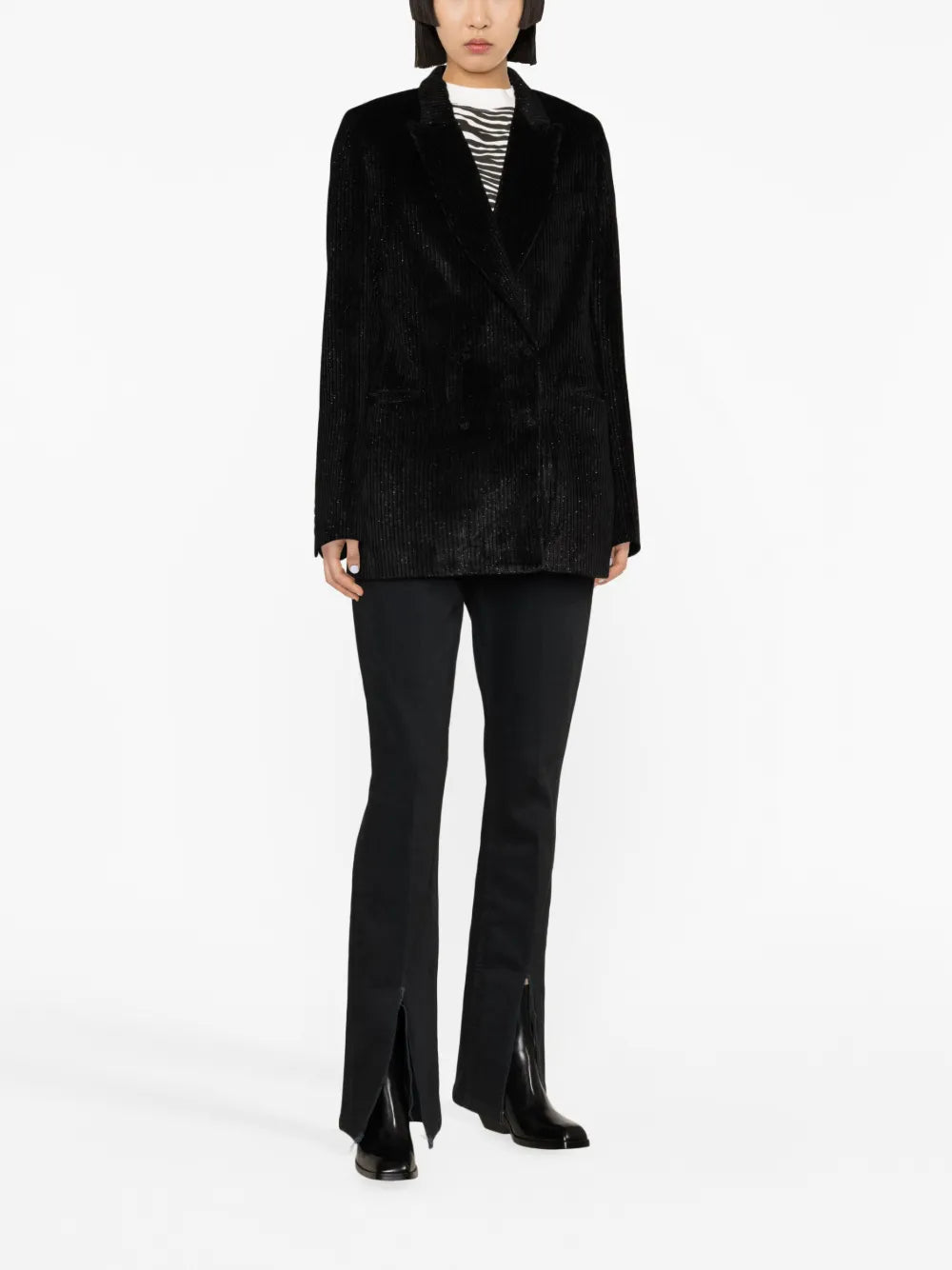 Metallic Corduroy Blazer
