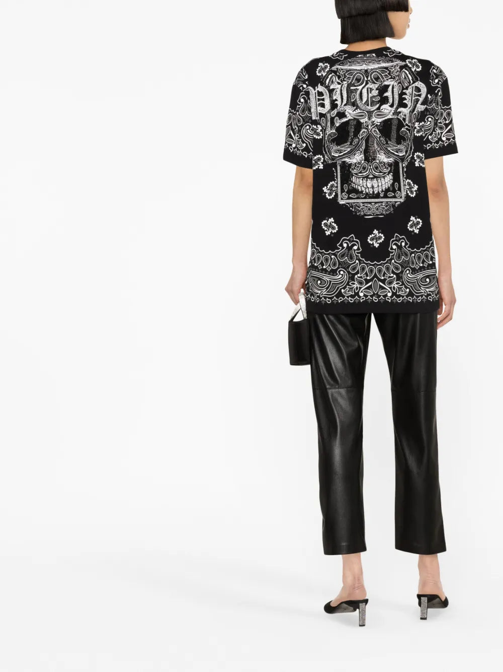 Paisley-Print Short -Sleeve T-Shirt