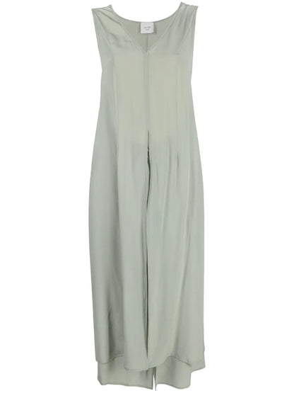 Silk Mid-Length Dress