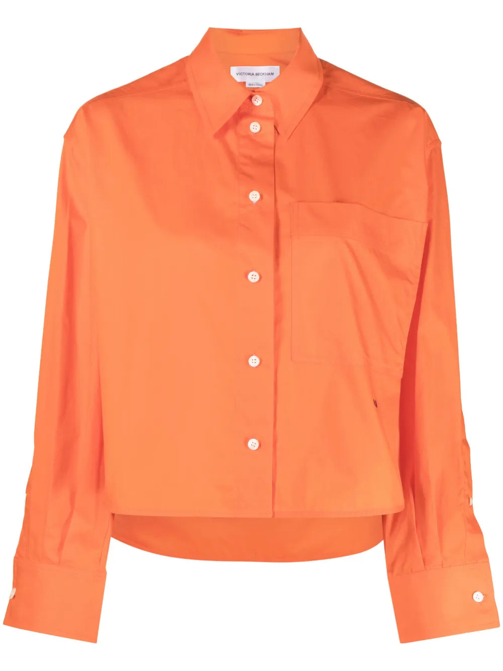 Button-Up Cropped Shirt