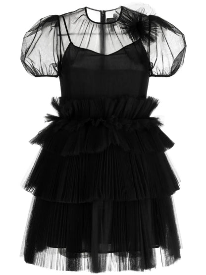Telsha Tulle-Detail Dress