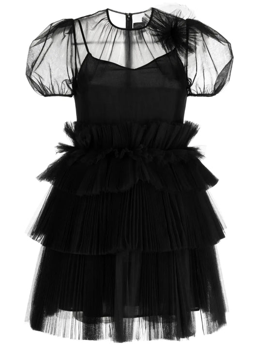 Telsha Tulle-Detail Dress