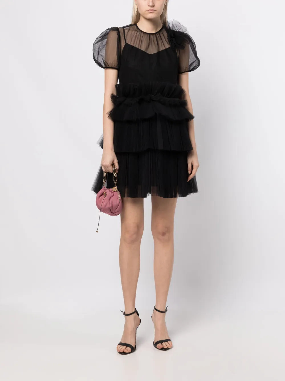 Telsha Tulle-Detail Dress
