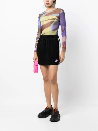 Logo-Patch Mini Skirt