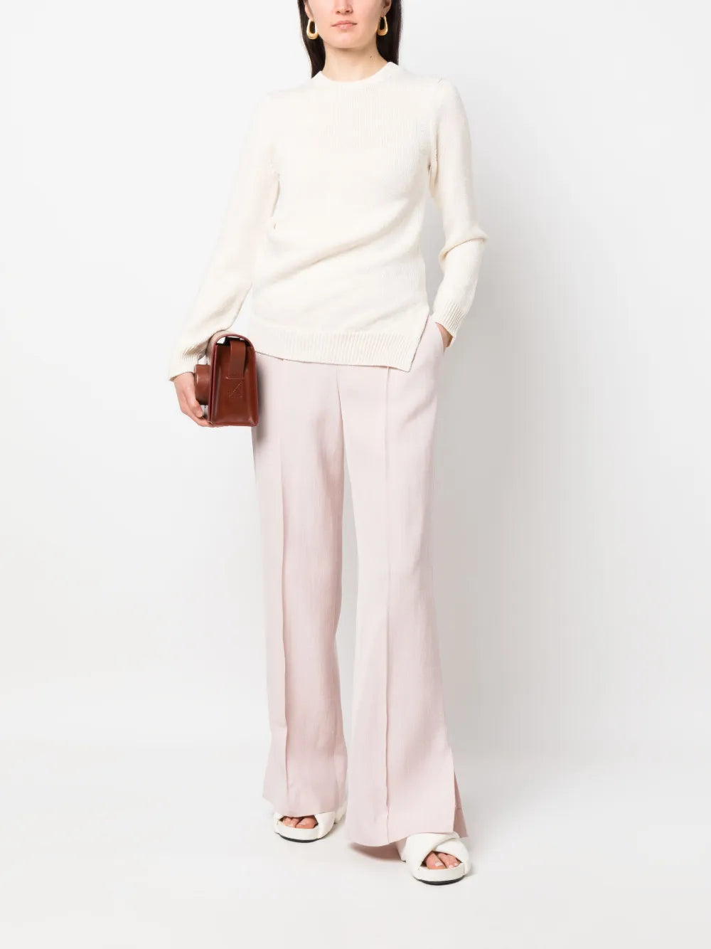 Fine-Knit Long-Sleeve Jumper