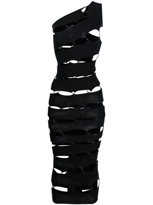 Cut-Out One-Shoulder Dress