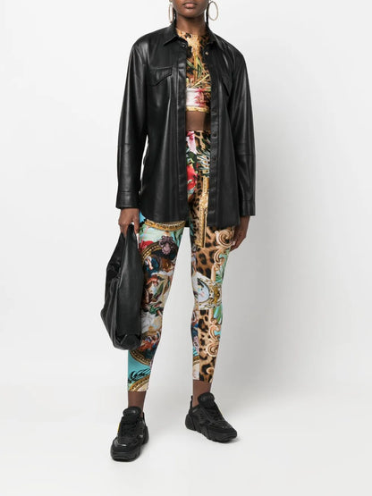 Baroque Flowers Cropped Top