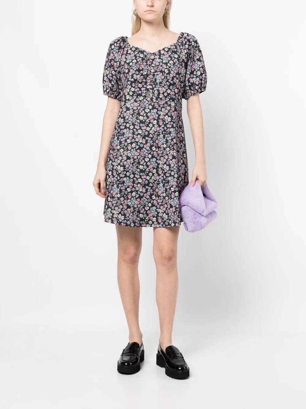 Floral-Print Minidress