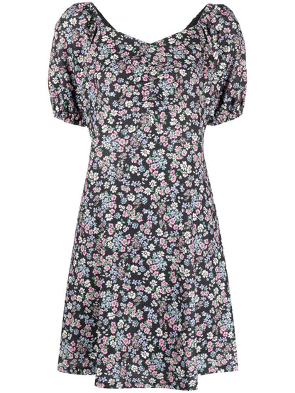 Floral-Print Minidress