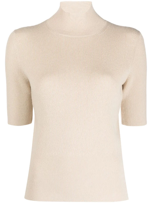 Roll Neck Knitted Top