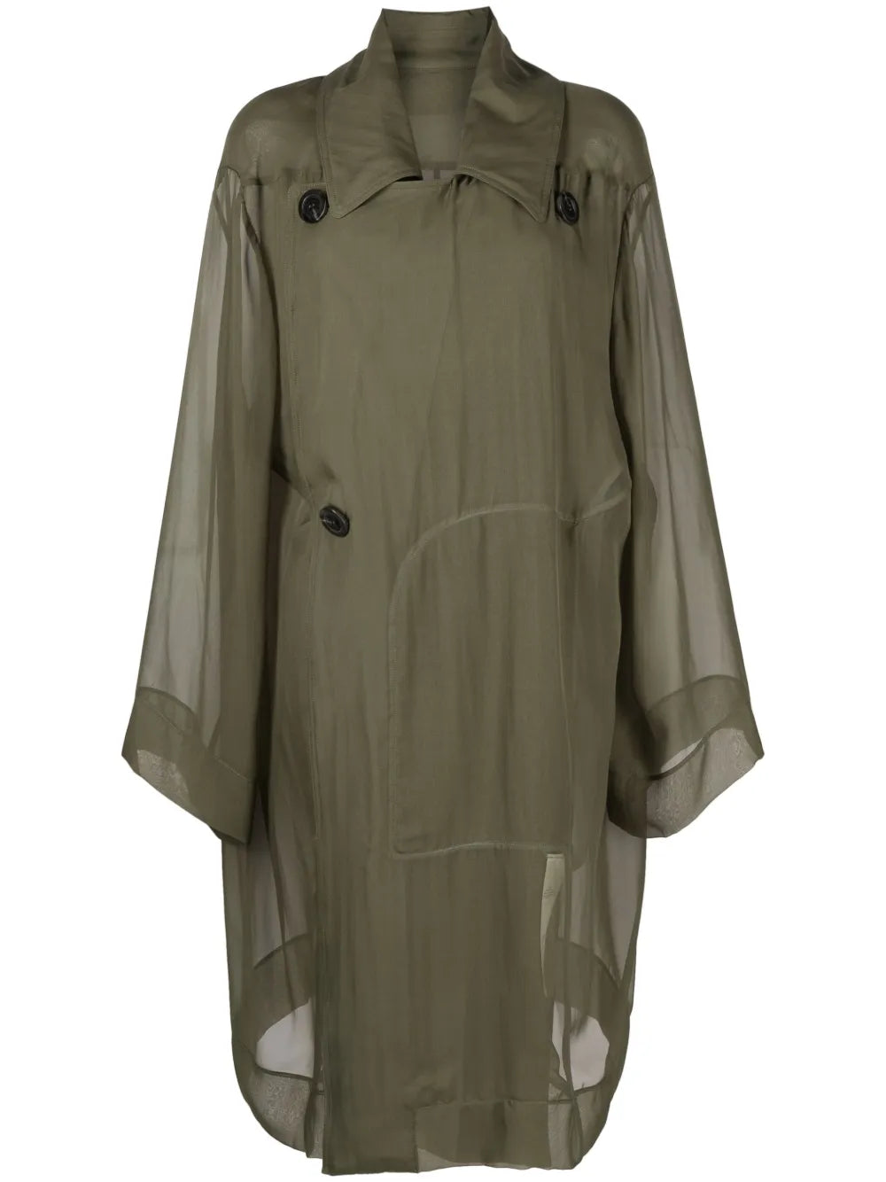 Sheer Silk Trench Coat