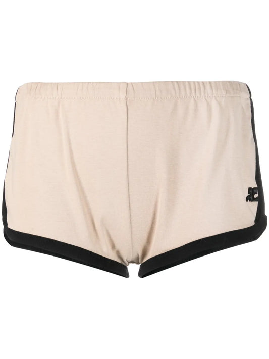 Contrasting-Trim Logo Shorts