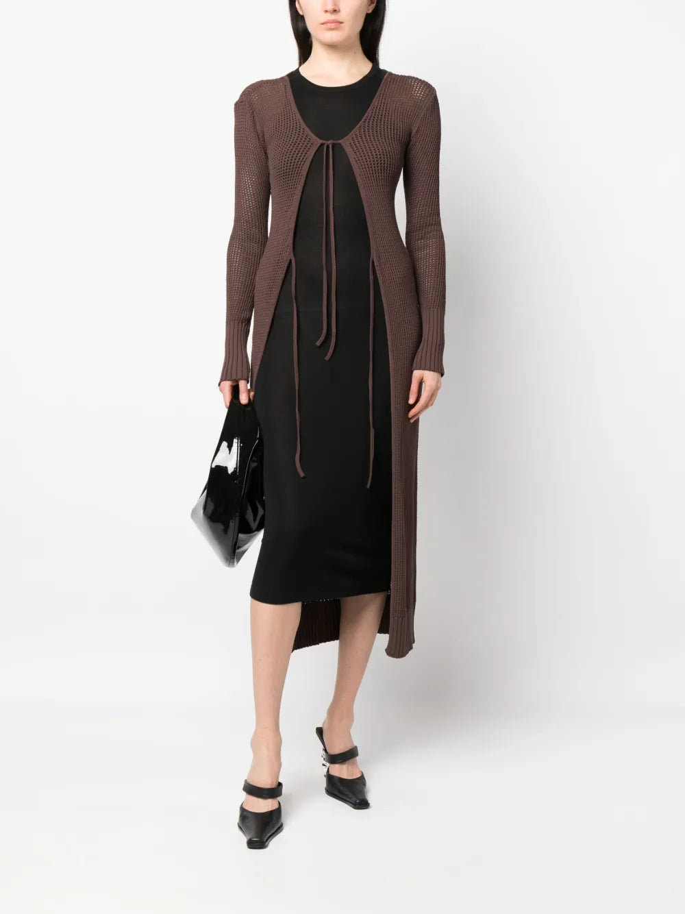 Cut-Out-Effect Cardi-Coat