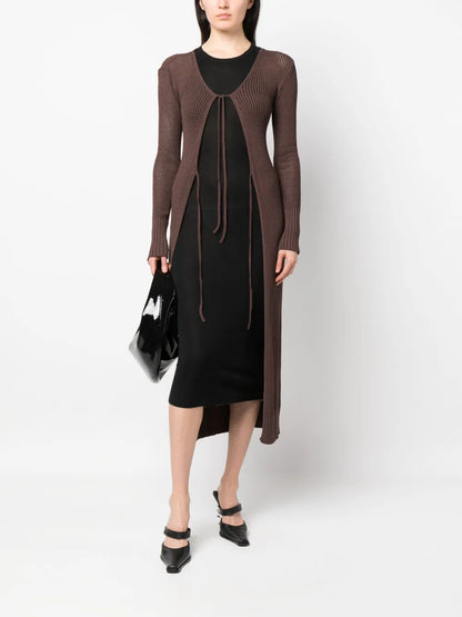 Cut-Out-Effect Cardi-Coat