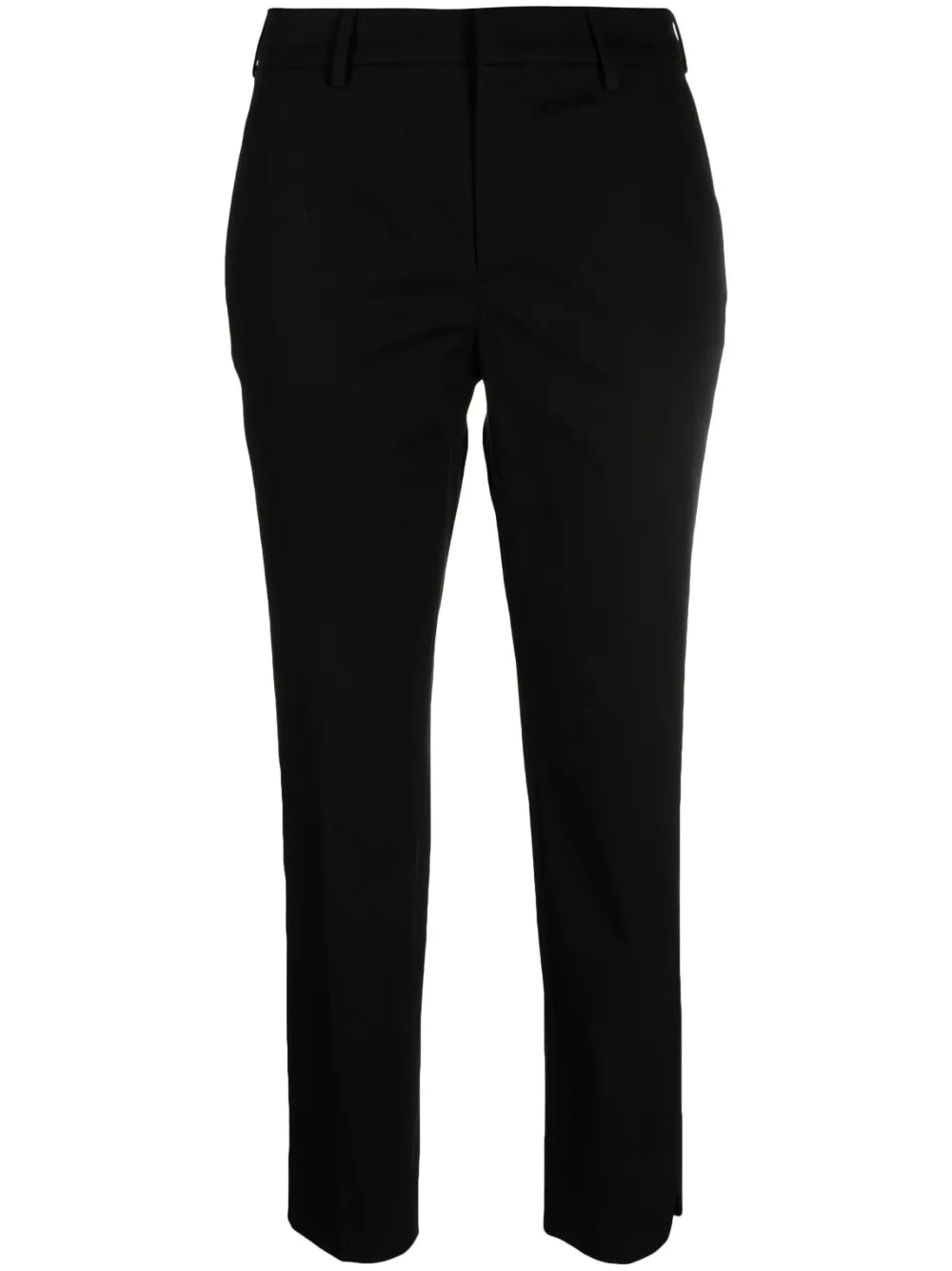 Pressed Crease Stretch-Cotton Trousers
