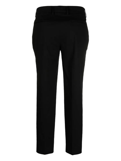 Pressed Crease Stretch-Cotton Trousers