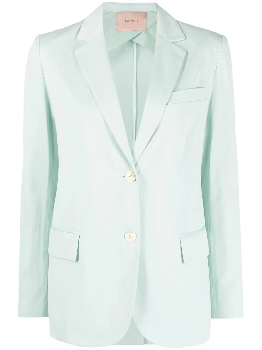 Plain Single-Breasted Blazer