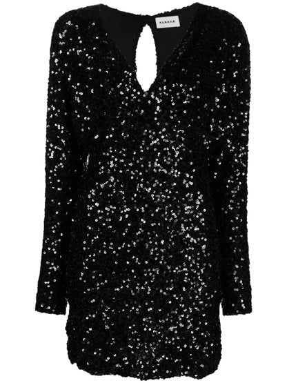 Sequin-Embellished Minidress