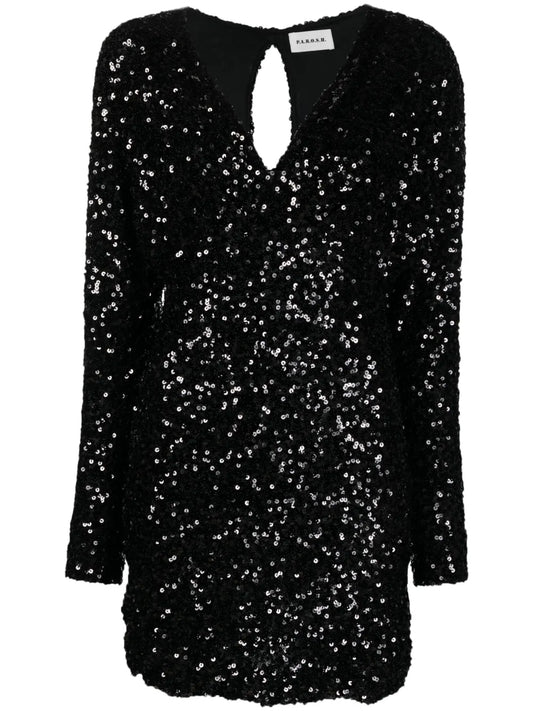 Sequin-Embellished Minidress
