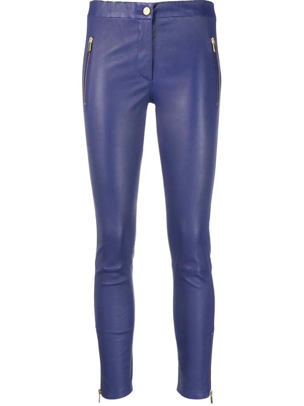 Cropped Leather Leggings