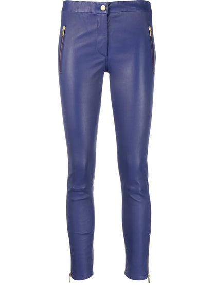 Cropped Leather Leggings