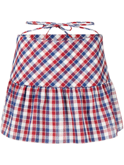 Checked Mini Skirt