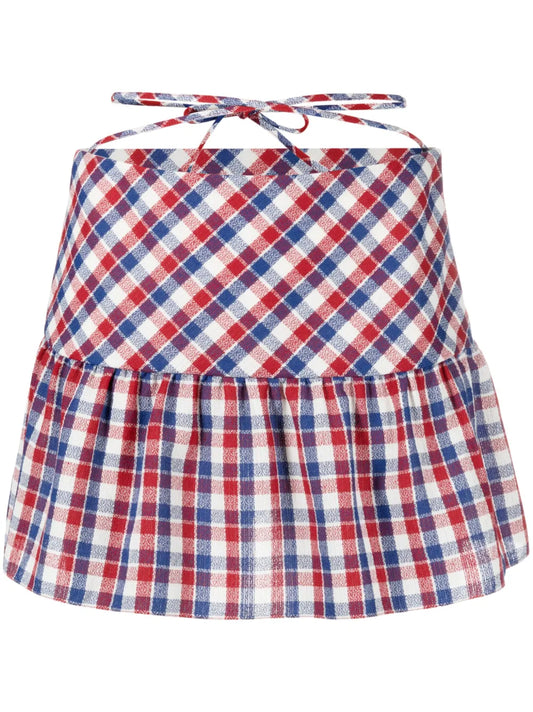 Checked Mini Skirt