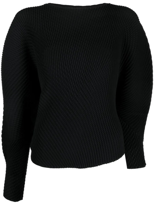 Asymmetric-Design Recycled-Polyester Sweatshirt