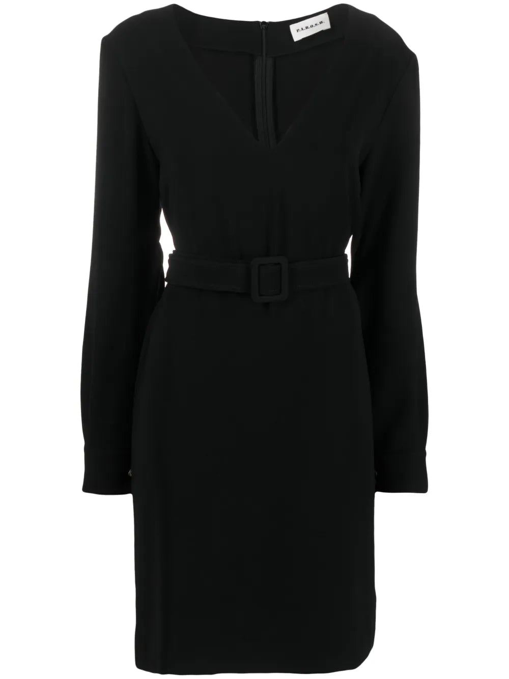Belted V-Neck Minidress