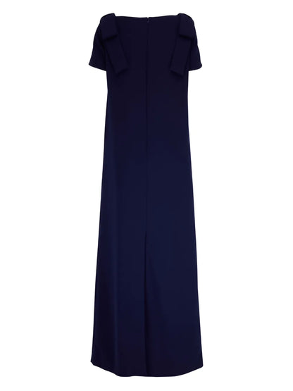 Boat-Neck Long Dress