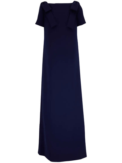 Boat-Neck Long Dress