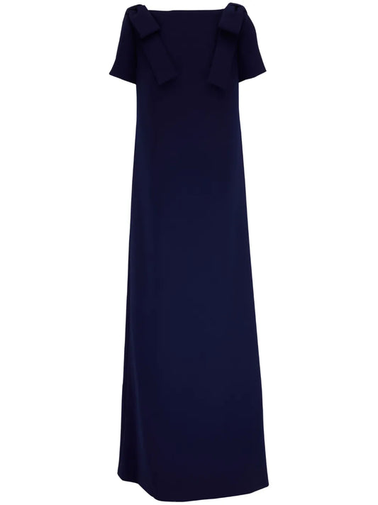 Boat-Neck Long Dress