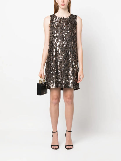 Sequined Sleeveless Dress