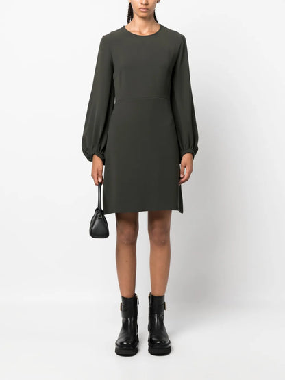 Long-Sleeved A-Line Mini Dress