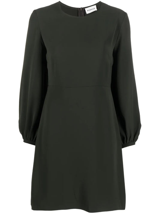 Long-Sleeved A-Line Mini Dress
